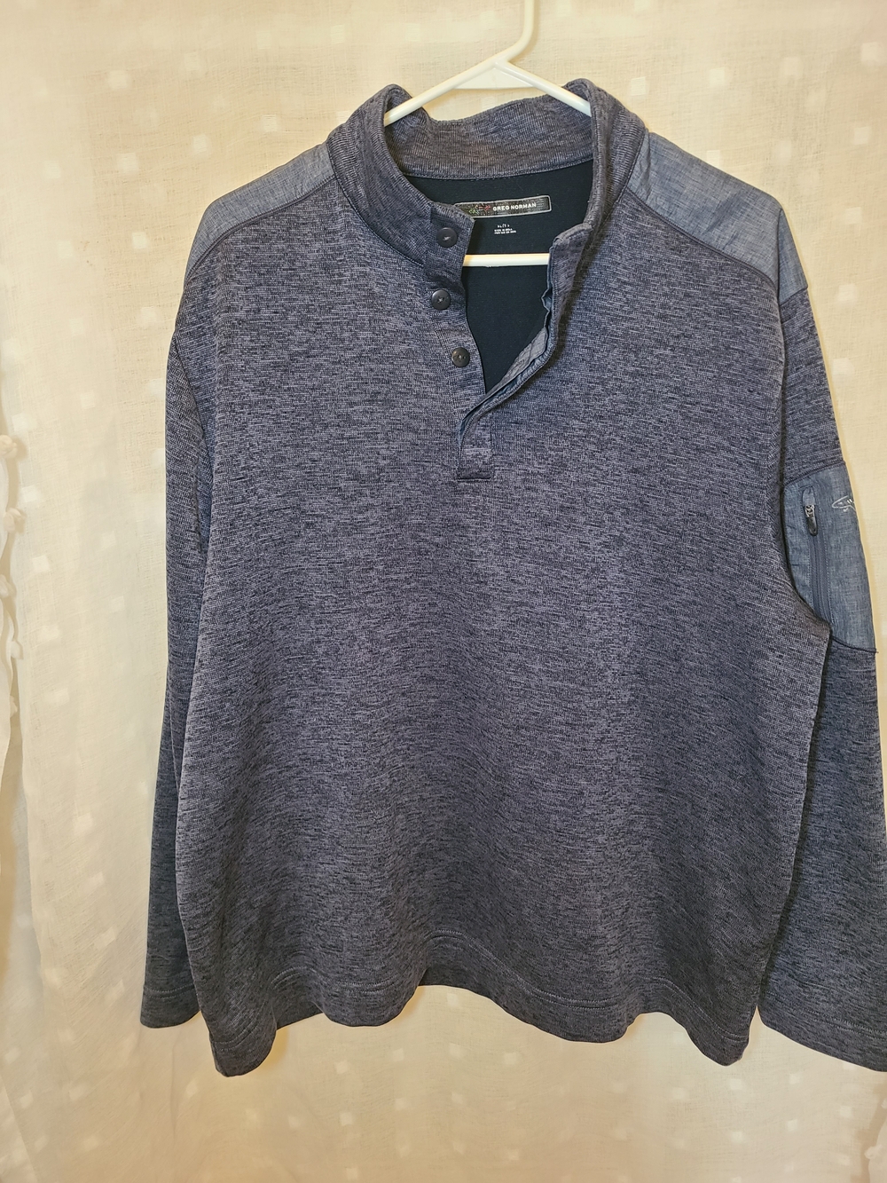 Greg Norman fleece-lined pullover sweater